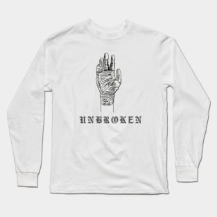 Karim Benzema Unbroken kickboxing  gym design Long Sleeve T-Shirt